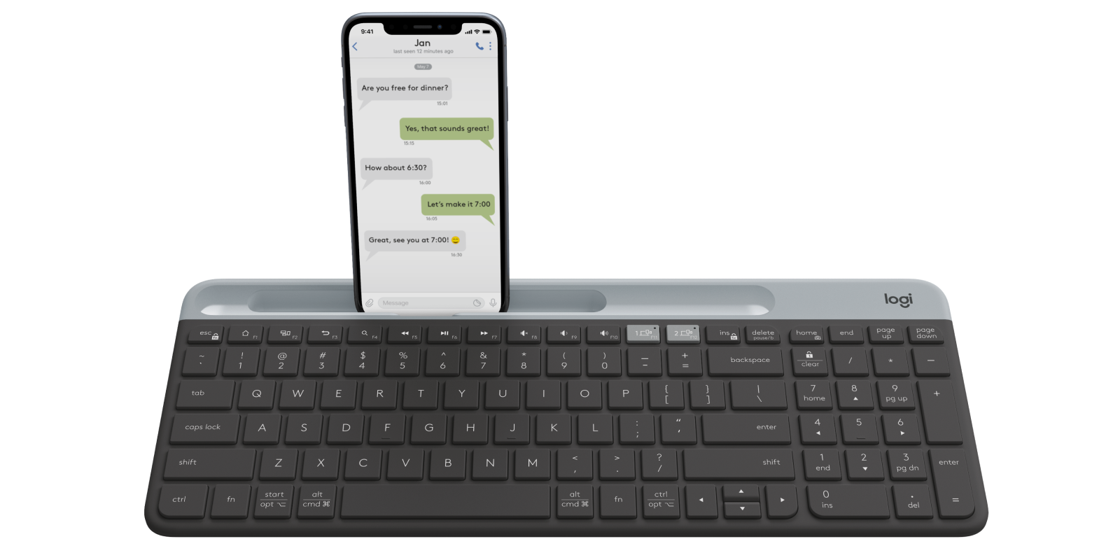K585 Slim Multi-Device Wireless Keyboard