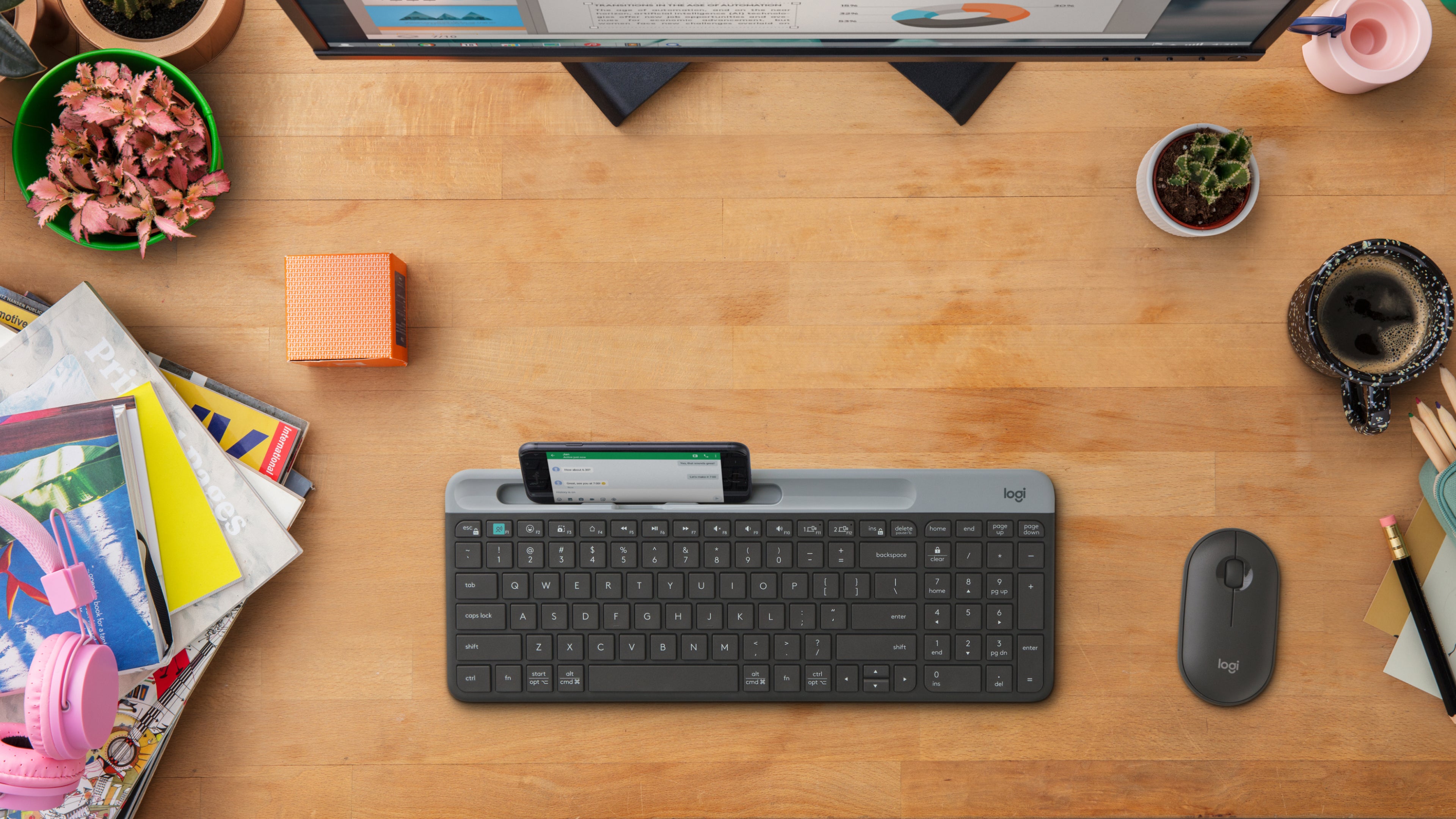 K585 Slim Multi-Device Wireless Keyboard